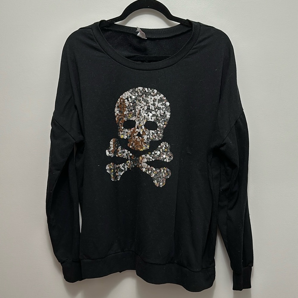 💐 No Boundaries Skull Crewneck